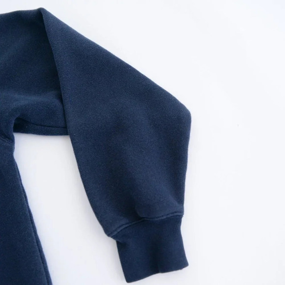 Vintage JanSport Navy UC Davis Quarter Zip Pullover Sweater S - Picture 4 of 9